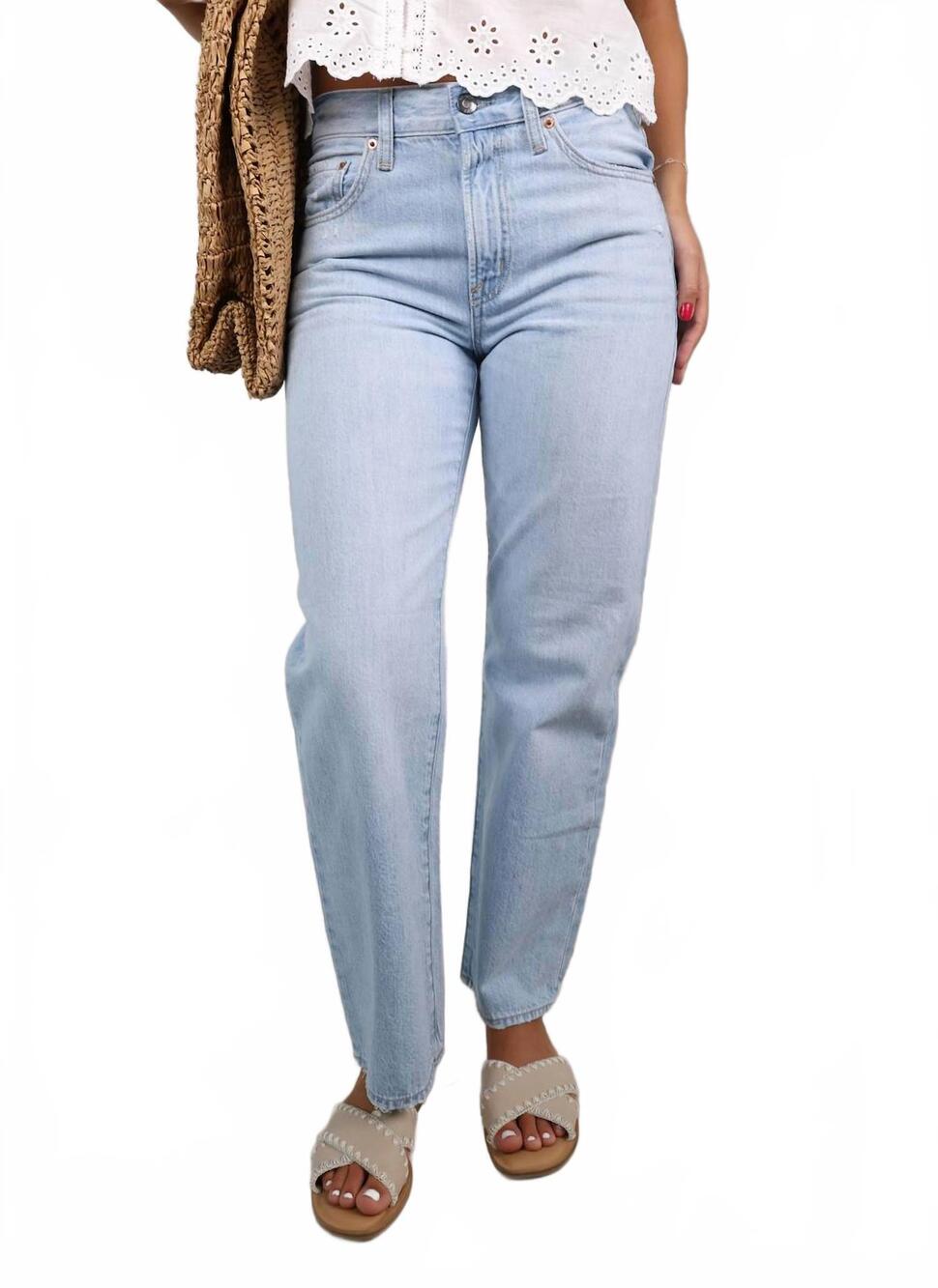 NEW PISTOLA women's lexi bowed straight leg jeans in dolce vita